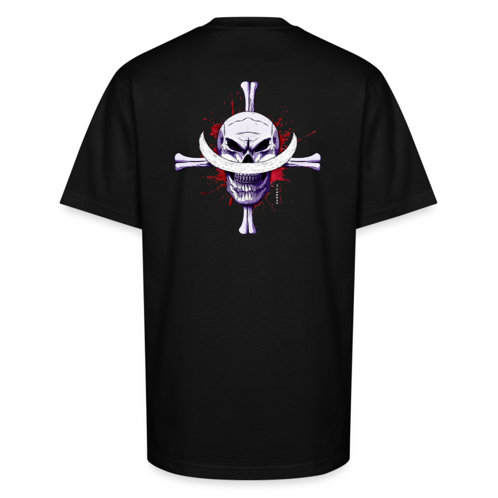 WHITEBEARD OVERSIZED SHIRT - black